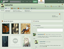 Tablet Screenshot of castironfish.deviantart.com