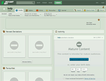 Tablet Screenshot of boip.deviantart.com