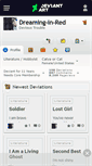 Mobile Screenshot of dreaming-in-red.deviantart.com