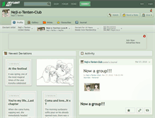 Tablet Screenshot of neji-x-tenten-club.deviantart.com