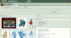 Desktop Screenshot of megan-nightfire.deviantart.com