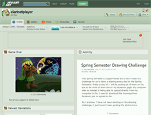 Tablet Screenshot of clarinetplayer.deviantart.com