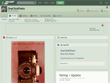 Tablet Screenshot of oneclickphoto.deviantart.com