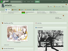Tablet Screenshot of defoartist.deviantart.com