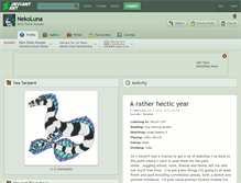 Tablet Screenshot of nekoluna.deviantart.com