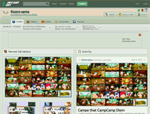 Tablet Screenshot of kooro-sama.deviantart.com