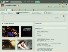 Tablet Screenshot of dizzyatdizumnl.deviantart.com