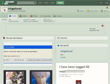 Tablet Screenshot of ichigoiloveu.deviantart.com