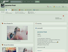Tablet Screenshot of jossverse-freak.deviantart.com