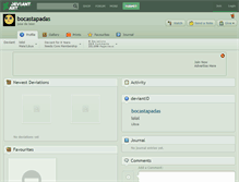 Tablet Screenshot of bocastapadas.deviantart.com