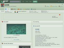 Tablet Screenshot of gohibi.deviantart.com