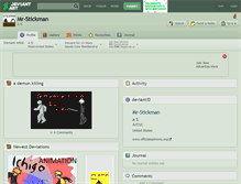 Tablet Screenshot of mr-stickman.deviantart.com
