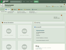 Tablet Screenshot of honeymaster.deviantart.com