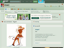 Tablet Screenshot of aingeal.deviantart.com