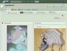 Tablet Screenshot of cherubimonx.deviantart.com