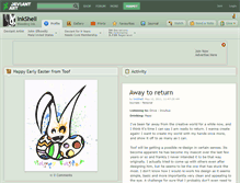 Tablet Screenshot of inkshell.deviantart.com