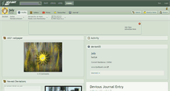 Desktop Screenshot of july.deviantart.com