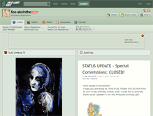 Tablet Screenshot of fee-absinthe.deviantart.com