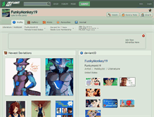 Tablet Screenshot of funkymonkey19.deviantart.com