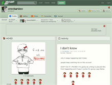 Tablet Screenshot of crowbarslow.deviantart.com