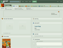 Tablet Screenshot of hyperdogg.deviantart.com