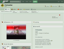 Tablet Screenshot of chelseaman.deviantart.com