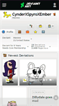 Mobile Screenshot of cynderxspyroxember.deviantart.com