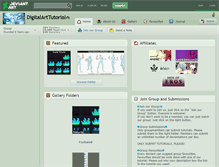 Tablet Screenshot of digitalarttutorial.deviantart.com