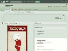 Tablet Screenshot of haaqmedia.deviantart.com