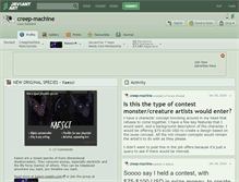 Tablet Screenshot of creep-machine.deviantart.com