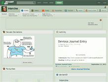 Tablet Screenshot of intercine.deviantart.com