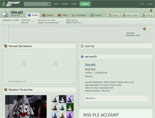 Tablet Screenshot of kiss-plz.deviantart.com