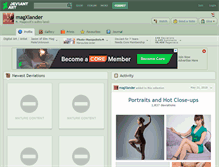 Tablet Screenshot of magxlander.deviantart.com