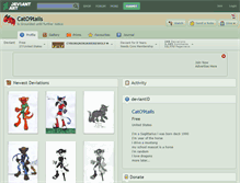 Tablet Screenshot of cato9tails.deviantart.com