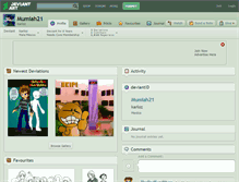 Tablet Screenshot of mumiah21.deviantart.com