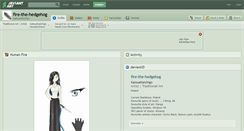 Desktop Screenshot of fire-the-hedgehog.deviantart.com