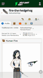 Mobile Screenshot of fire-the-hedgehog.deviantart.com