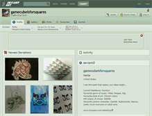 Tablet Screenshot of gamecubeisforsquares.deviantart.com