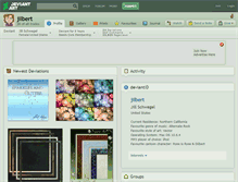 Tablet Screenshot of jilbert.deviantart.com