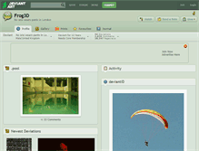 Tablet Screenshot of frog3d.deviantart.com