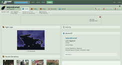 Desktop Screenshot of ladyredcomet.deviantart.com