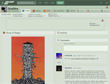 Tablet Screenshot of grosdino.deviantart.com