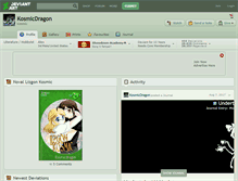Tablet Screenshot of kosmicdragon.deviantart.com
