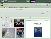 Tablet Screenshot of lo-chan07.deviantart.com