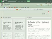 Tablet Screenshot of jlucydaisuke.deviantart.com