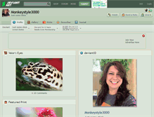Tablet Screenshot of monkeystyle3000.deviantart.com