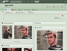 Tablet Screenshot of kaze-collier.deviantart.com