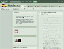 Tablet Screenshot of batman-forever.deviantart.com