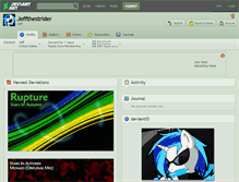Tablet Screenshot of jeffthestrider.deviantart.com
