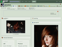 Tablet Screenshot of jennylace.deviantart.com